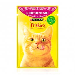 Friskies для котов влажный корм Печень в подливе -  Влажный корм для котов -   Класс: Эконом  