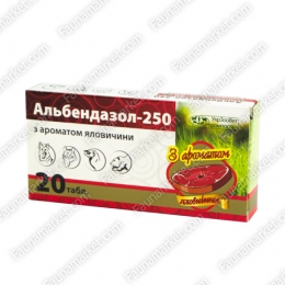 Альбендазол-250 УЗВППостач -  Ветпрепарати для собак - УКРЗООВЕТПРОМПОСТАЧ     