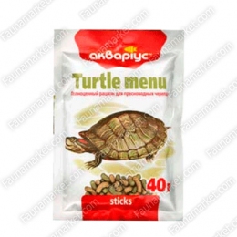 Turtle menu сухой корм для черепах, Аквариус -  Корма для черепах 