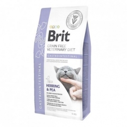 Brit Cat Gastrointstinal 2kg VetDiets - сухой корм для кошек при нарушении пищеварения -  Корм для кошек с чувствительным пищеварением Brit   