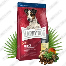 Happy Dog Supreme Mini Africa для собак мелких пород - Гипоаллергенный корм для собак
