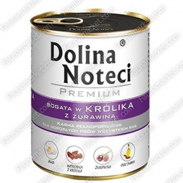 Dolina Noteci Premium вологий корм для собак Кролик з журавлиною -  Вологий корм для собак -   Вага консервів: 501 - 999 г  