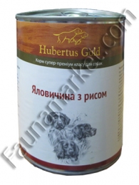 Hubertus Gold консерва для собак Говядина с рисом - 