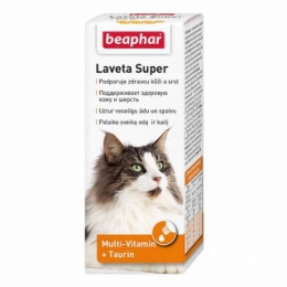 Laveta Super For Cats, Beaphar - Вітаміни для шерсті котів 50 мл -  Вітаміни для кішок Beaphar     