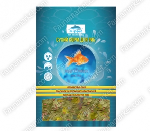 Золота рибка пластівці для риб, FLIPPER -  Корм для риб -   Вид Пластівці  