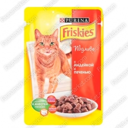 Friskies влажный корм для котов Индейка и печень -  Влажный корм для котов -   Класс: Эконом  