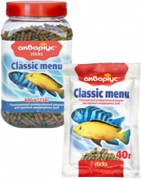 CLASSIC MENU sticks - сухой корм для рыб - Корм для рыб