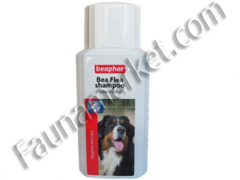 Шампунь Беафар для собак против блох концентрированный BEA FLEA 200 мл 13260 -  Противопаразитарные шампуни для собак 