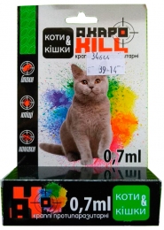 Акарокилл спот-он для котов 1 пипетка УЗВППостач - Средства и таблетки от блох и клещей для кошек