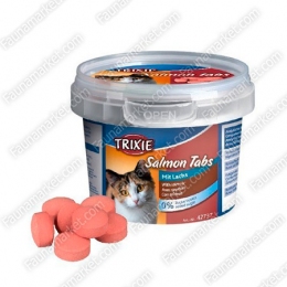 Salmon Tabs таблетки с лососем Trixie 42737 -  Лакомства для кошек -   Вкус: Лосось  