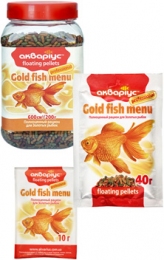 GOLD FISH MENU сухой корм для золотых рыбок -  Корм для рыб -   Вид рыбы: Золотые рыбки  