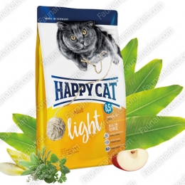 Happy cat Supreme Light диетический сухой корм для кошек -  Корм для выведения шерсти Happy cat   