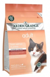 Arden Grange Adult Cat Fresh Salmon & Potato сухий корм для котів зі свіжим лососем і картоплею -  Сухий корм Arden Grange для котів 