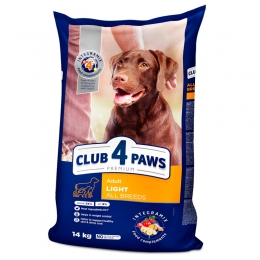 Club 4 paws (Клуб 4 лапы) PREMIUM Контроль веса -  Премиум корм для собак 