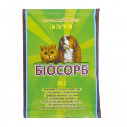 Биосорб 20г порошок сорбент, Фарматон - Ветпрепараты для кошек и котов