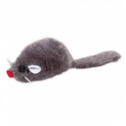 Миша плюшева мала сіра Trixie 4052 - Іграшки для котів та кішок