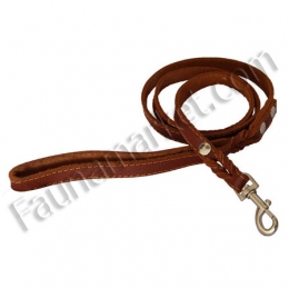 Поводок для собак заплет строченный (коричневый) -  Амуниция для собак Franty   