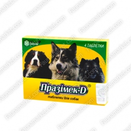 Празімек Д для собак -  Глистогінні для собак -   Тип Таблетки  