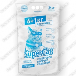 Super Cat стандарт - наповнювач для котів дерев'яний -  Все для кошенят - SuperCat     