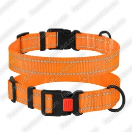 Ошейник ACTIVE нейлоновый со светоотражением Оранжевый -  Ошейники для собак -   Материал: Нейлон  