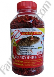 Щелкунчик - мумифицирующее зерно с феромонами и сырным запахом, 250 г -  Средства против крыс 