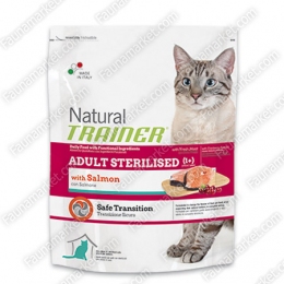 TRAINER NATURAL ADULT STERILISED With Salmon сухой корм для котов с лососем -  Сухой корм для кошек - Trainer     
