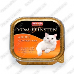 Animonda Vom Feinsten консерва для котів з птицею і телятиною -  Корм для виведення вовни -    