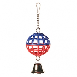 Игрушка для птиц, Trixie мячик с колокольчиком 5250 -  Качели для попугаев Trixie     