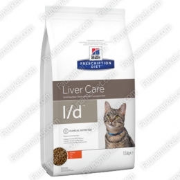Hills PD Feline L / D сухий корм при порушенні або зниженні функцій печінки у кішок - Дієтичний корм для котів