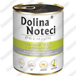 Dolina Noteci Premium консерва для взрослых собак Гусь с картофелем -  Влажный корм для собак -   Вес консервов: 501 - 999 г  