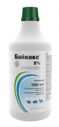 Байкокс 5% 1л -  Ветпрепараты для сельхоз животных - BAYER     