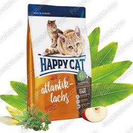 Happy cat Supreme сухой корм для котов и кошек атлантический лосось -  Сухой корм для кошек -   Ингредиент: Лосось  