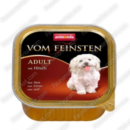 Animonda Vom Feinsten Forest mit Hirsch влажный корм для взрослых собак с олениной -  Корм для белых собак -    