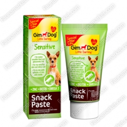 Gimdog Snack Paste sensitive паста для підтримки здоров'я шкіри -  Вітаміни для шерсті -   Вид Паста  