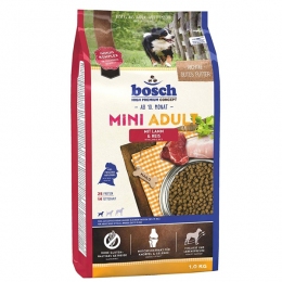 Bosch (Бош) Mini Adult с ягненком и рисом 1кг -  Bosch (Бош) сухой корм для собак 