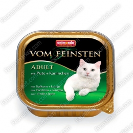 Animonda Vom Feinsten консерва для кошек с индейкой и кроликом - Корм для выведения шерсти у кошек