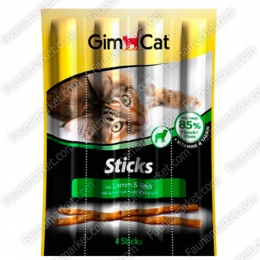 Gimcat Sticks лакомые палочки с ягненком и рисом -  Лакомства для кошек Gimpet     