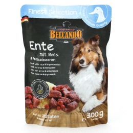 Belcando влажный корм для собак Утка с рисом и брусникой 300г -  Белькандо консервы для собак 