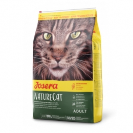 Josera NatureCat сухий корм для кішок з харчовою алергією -  Корм для виведення вовни -    