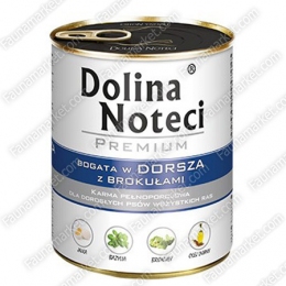 Dolina Noteci Premium консерва для взрослых собак Треска и брокколи -  Влажный корм для взрослых собак 