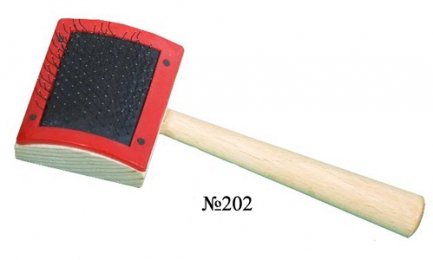 Пуходерка Украина деревянная малая №202. Гекко - Инструменты для груминга собак