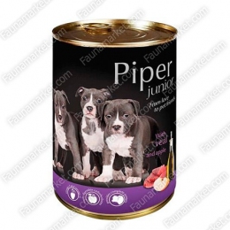 Dolina Noteci Piper Junior консерва для щенков с телятиной и яблоком -  Влажный корм для собак -   Ингредиент: Телятина  