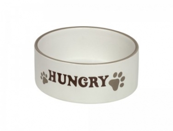Миска для собак керамічна Хангрі крем Ноббі 73614 - 