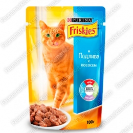 Friskies для котов влажный корм Лосось в подливе -  Влажный корм для котов Friskies     