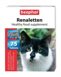 Renaletten, Beaphar - Для кішок з проблемами нирок 75 шт -  Вітаміни для кішок Beaphar     