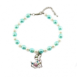 Ожерелье Блистательный пес жемчужное комбинированое 30см -  Украшения для собак -   Тип: Ожерелья  