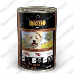 Belcando консерва для дорослих собак добірне м'ясо з печінкою -  Белькандо консерви для собак 