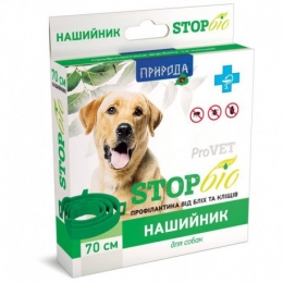 Ошейник ProVET Stop БИО для собак натуральные масла -  Средства от блох и клещей для собак - Природа     