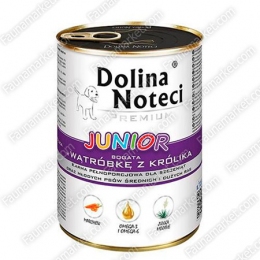 Dolina Noteci Premium PUPPY консерва для цуценят з печінкою кролика -  Вологий корм для собак -   Інгредієнт Кролик  
