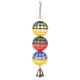 Игрушка для птиц, Trixie подвеска из шариков 5251 - Качели для попугаев